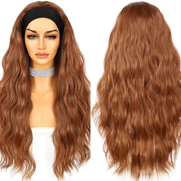 Auburn Headband Wigs - Picture 2 of 4